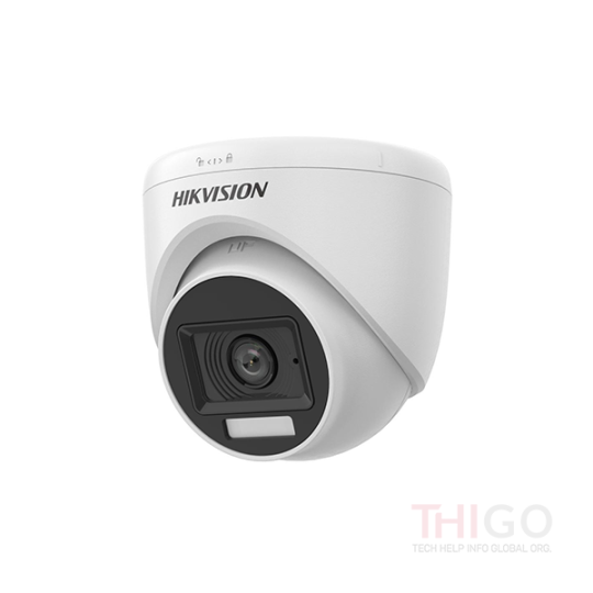 Hikvision DS-2CE76D0T-LPFS 2MP HD Smart Hybrid Light Audio Fixed Turret Camera